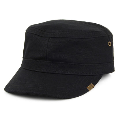 Gorra militar de lienzo de algodón encerado de Timberland - Negro