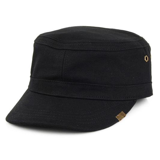 Gorra militar de lienzo de algodón encerado de Timberland - Negro