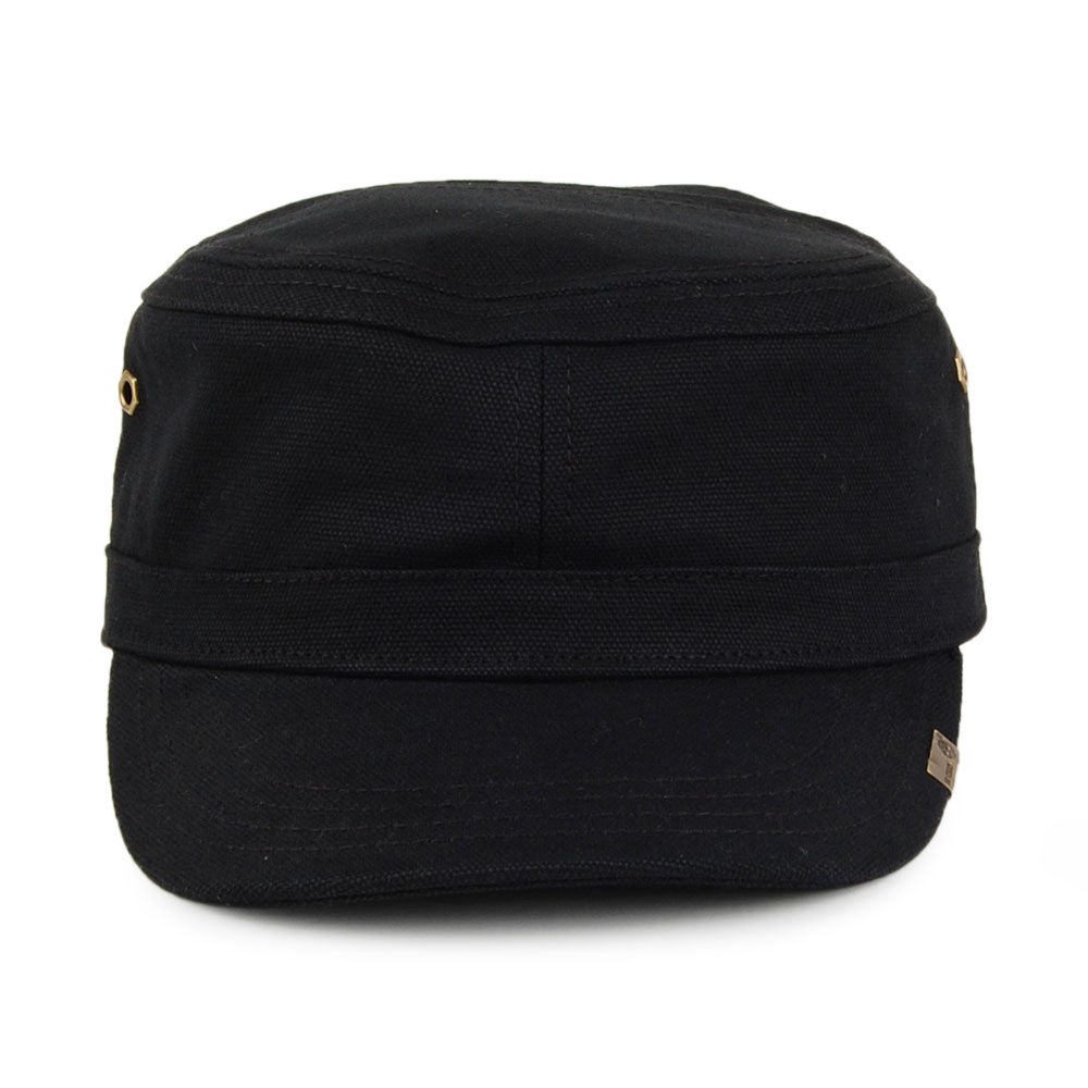 Gorra militar de lienzo de algodón encerado de Timberland - Negro