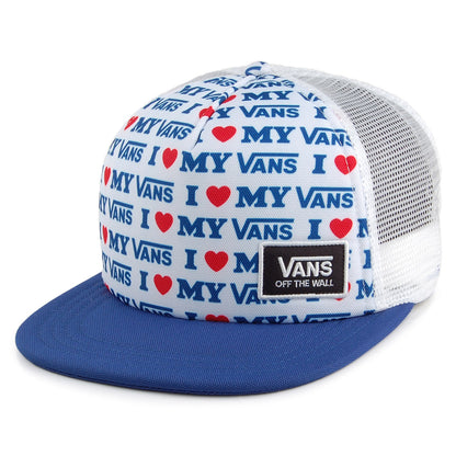 Gorra Trucker Beach Bound Love My Vans de Vans - Blanco-Azul