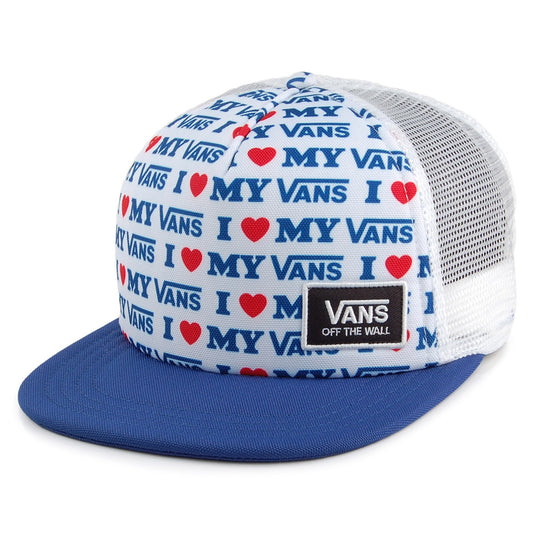 Gorra Trucker Beach Bound Love My Vans de Vans - Blanco-Azul