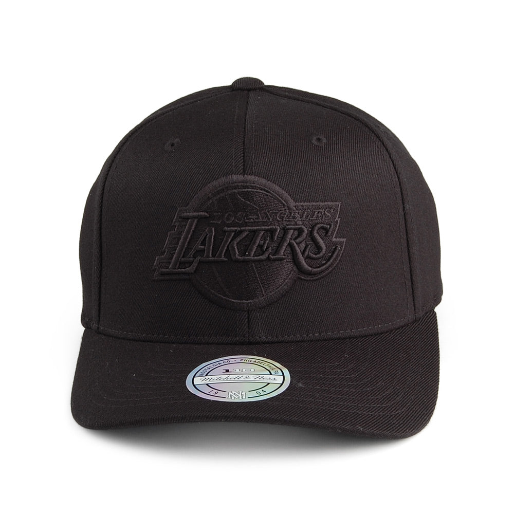 Gorra de béisbol 110 Black On Black L.A. Lakers de Mitchell & Ness - Negro