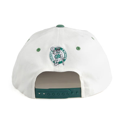 Gorra Snapback Dunk Boston Celtics de Mitchell & Ness - Blanco Roto-Verde