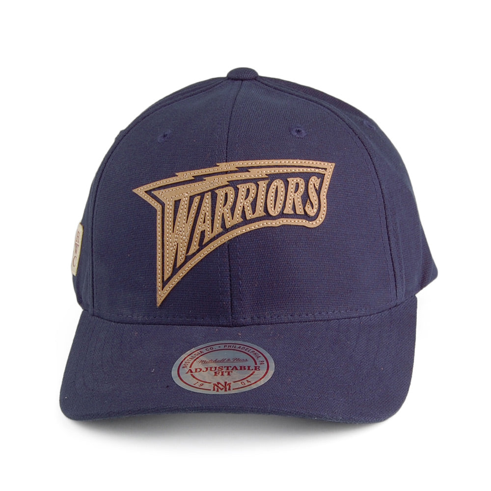 Gorra de béisbol Gameplan Golden State Warriors de Mitchell & Ness - Azul Marino