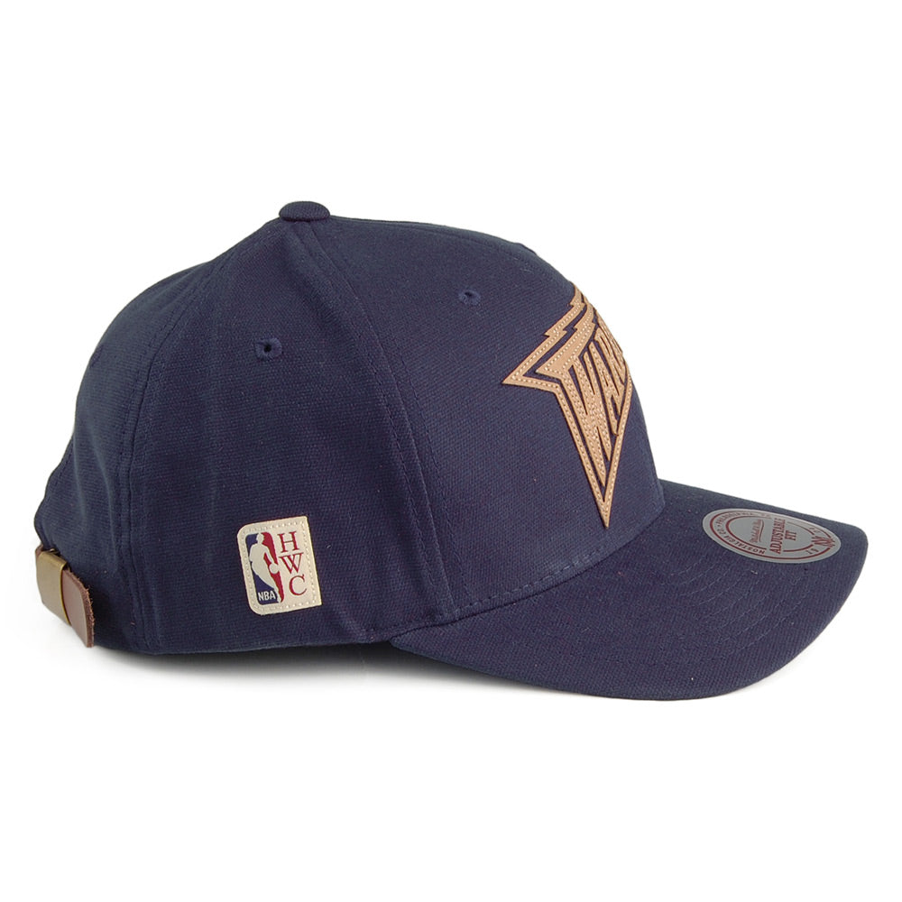 Gorra de béisbol Gameplan Golden State Warriors de Mitchell & Ness - Azul Marino