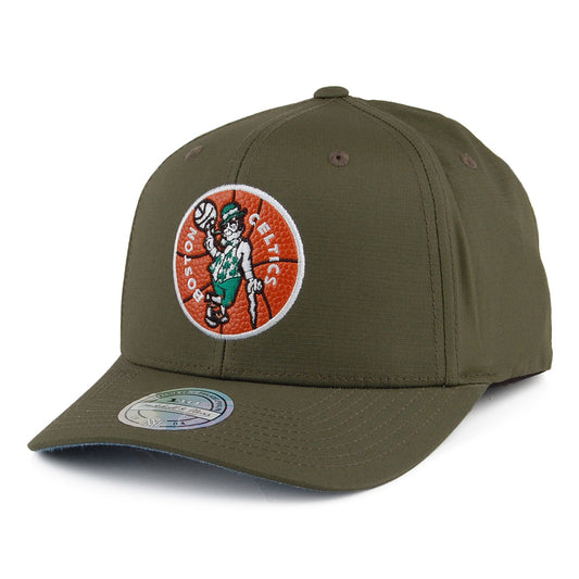 Gorra Snapback Ripstop Battle Boston Celtics de Mitchell & Ness - Verde Militar
