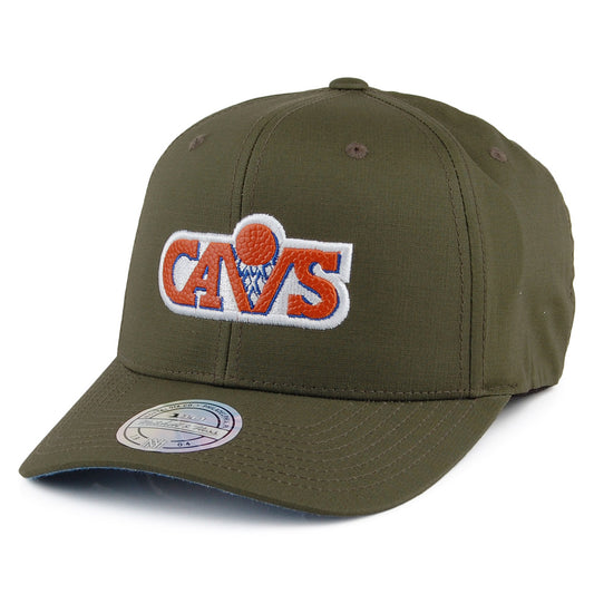Gorra Snapback Ripstop Battle Cleveland Cavaliers de Mitchell & Ness - Verde Militar