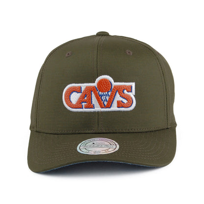 Gorra Snapback Ripstop Battle Cleveland Cavaliers de Mitchell & Ness - Verde Militar