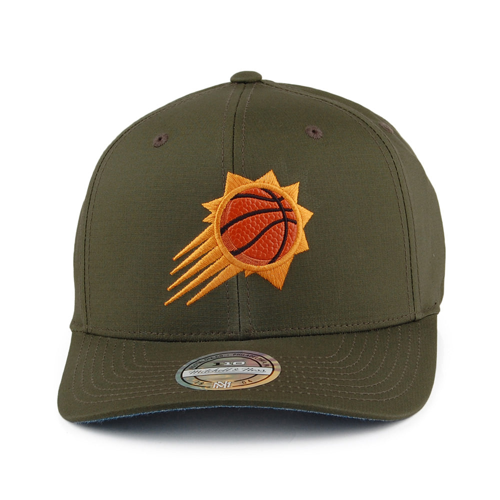 Gorra Snapback Ripstop Battle Phoenix Suns de Mitchell & Ness - Verde Militar