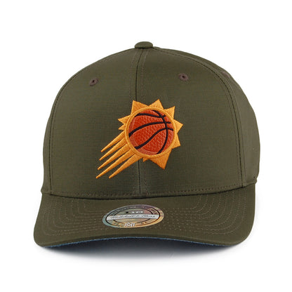 Gorra Snapback Ripstop Battle Phoenix Suns de Mitchell & Ness - Verde Militar