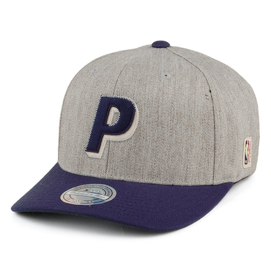 Gorra Snapback Hometown Indiana Pacers de Mitchell & Ness - Gris-Azul Marino