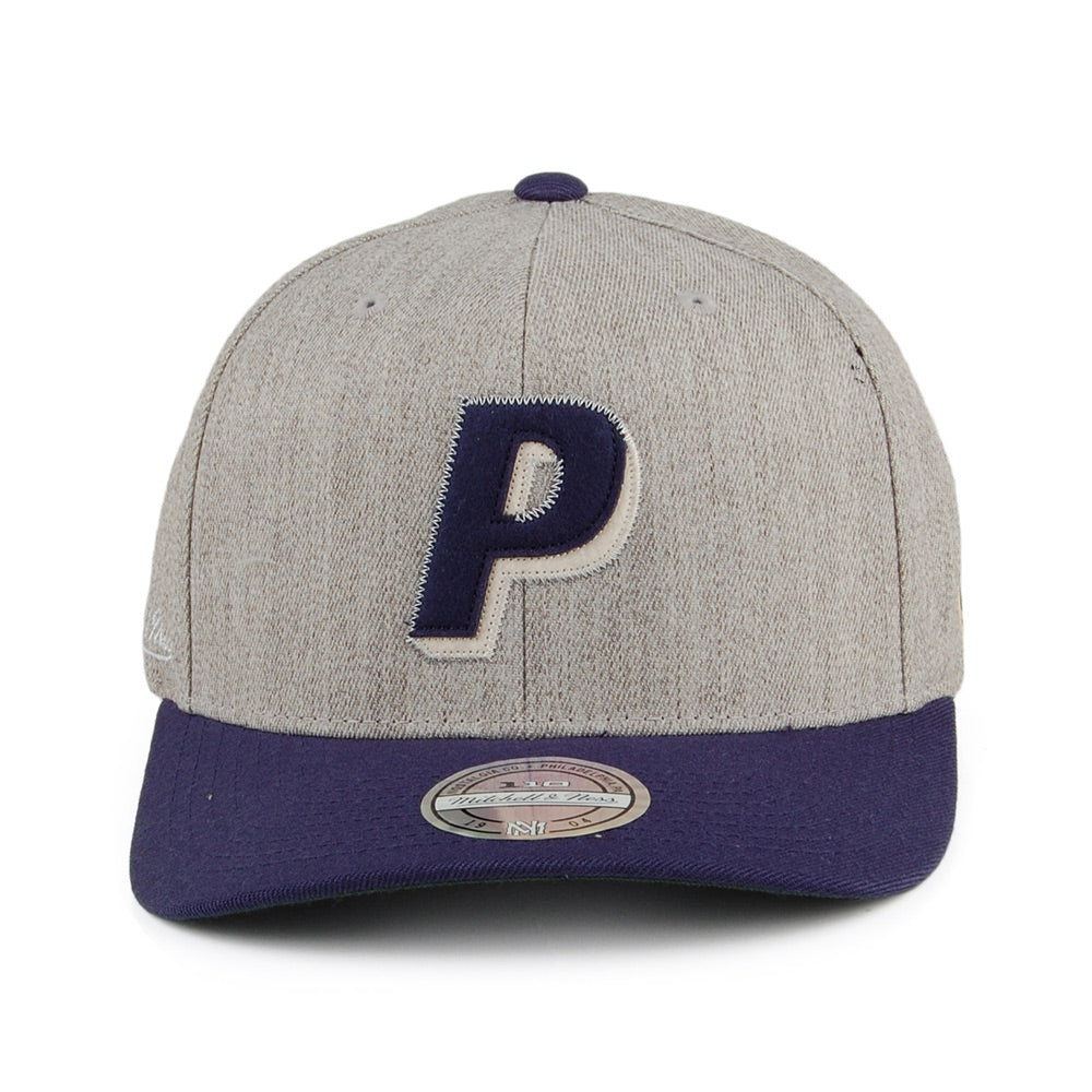 Gorra Snapback Hometown Indiana Pacers de Mitchell & Ness - Gris-Azul Marino