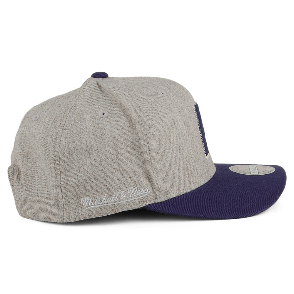 Gorra Snapback Hometown Indiana Pacers de Mitchell & Ness - Gris-Azul Marino