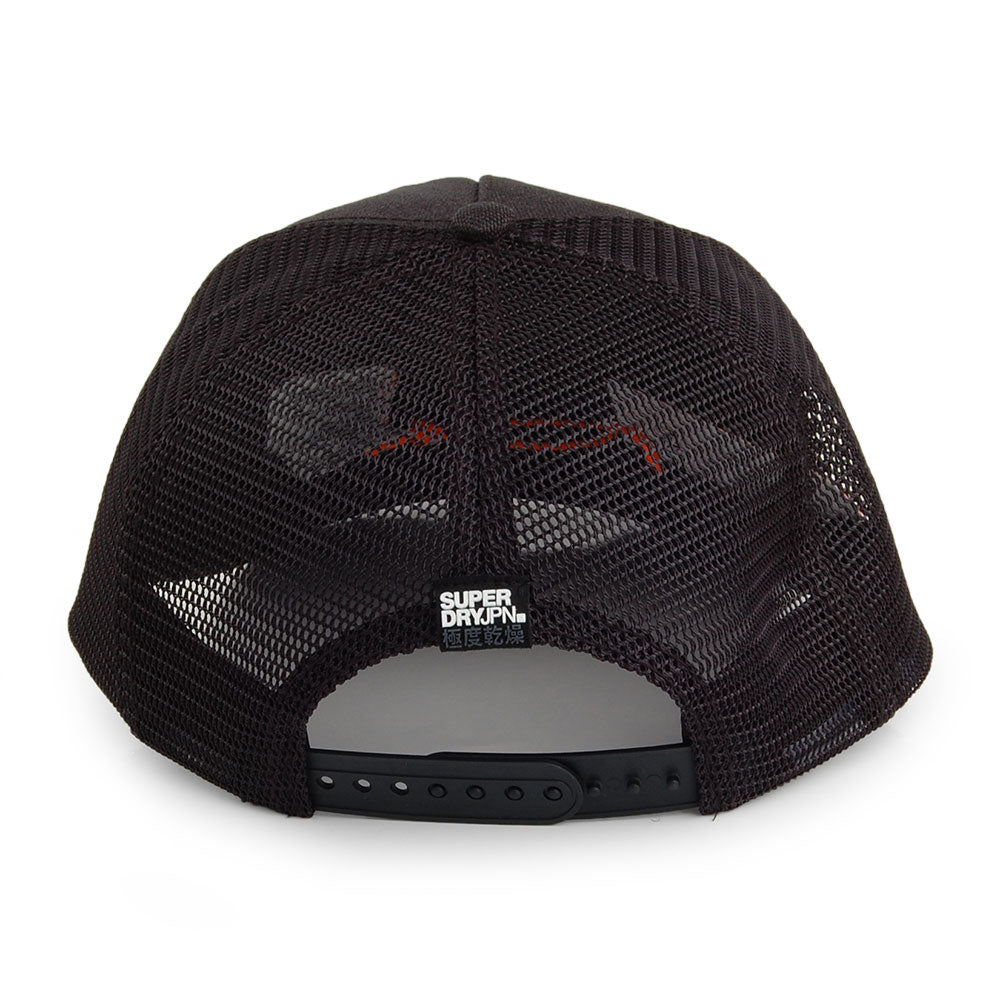 Gorra Trucker Mega Logo de Superdry - Negro