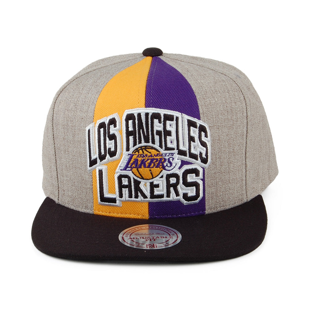 Gorra Snapback Equip L.A. Lakers de Mitchell & Ness - Gris