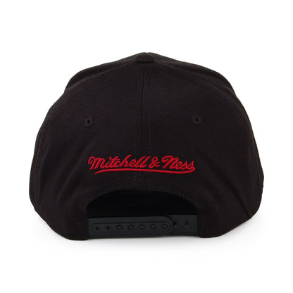 Gorra Snapback Chrome Logo Miami Heat de Mitchell & Ness - Negro