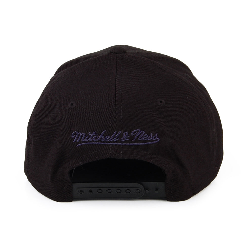 Gorra Snapback Chrome Logo Minnesota Timberwolves de Mitchell & Ness - Negro