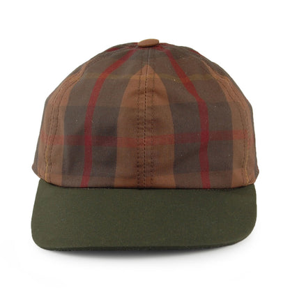 Gorra de béisbol Millerain británico de algodón encerado de City Sport - Marrón-Oliva