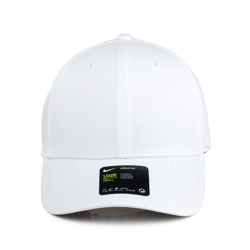 Gorra de béisbol Legacy 91 Tech Blank de Nike Golf - Blanco