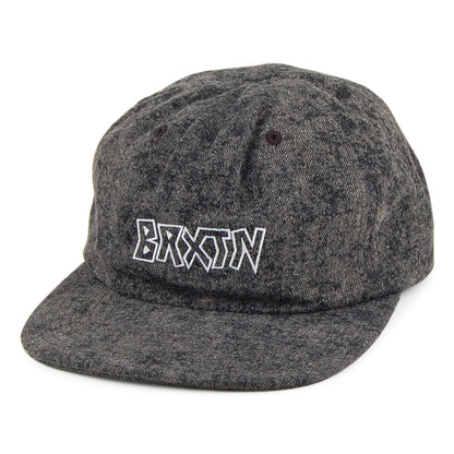 Gorra Snapback Simmons sin estructurar de Brixton - Negro Lavado