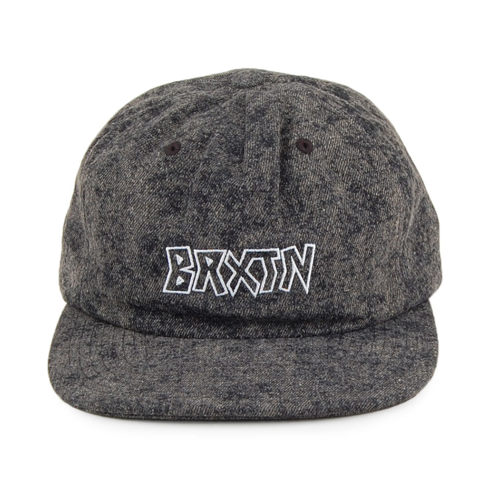 Gorra Snapback Simmons sin estructurar de Brixton - Negro Lavado