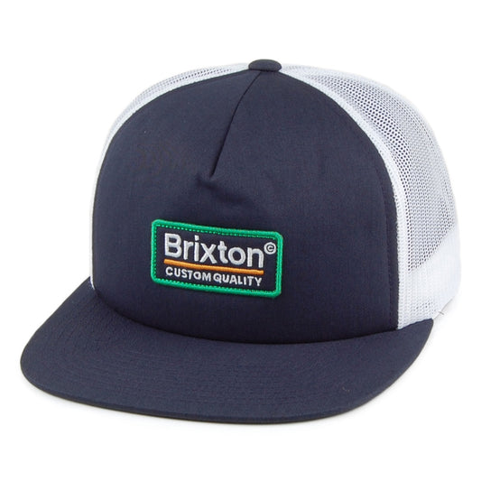 Gorra Trucker Palmer Mesh de Brixton - Azul-Blanco