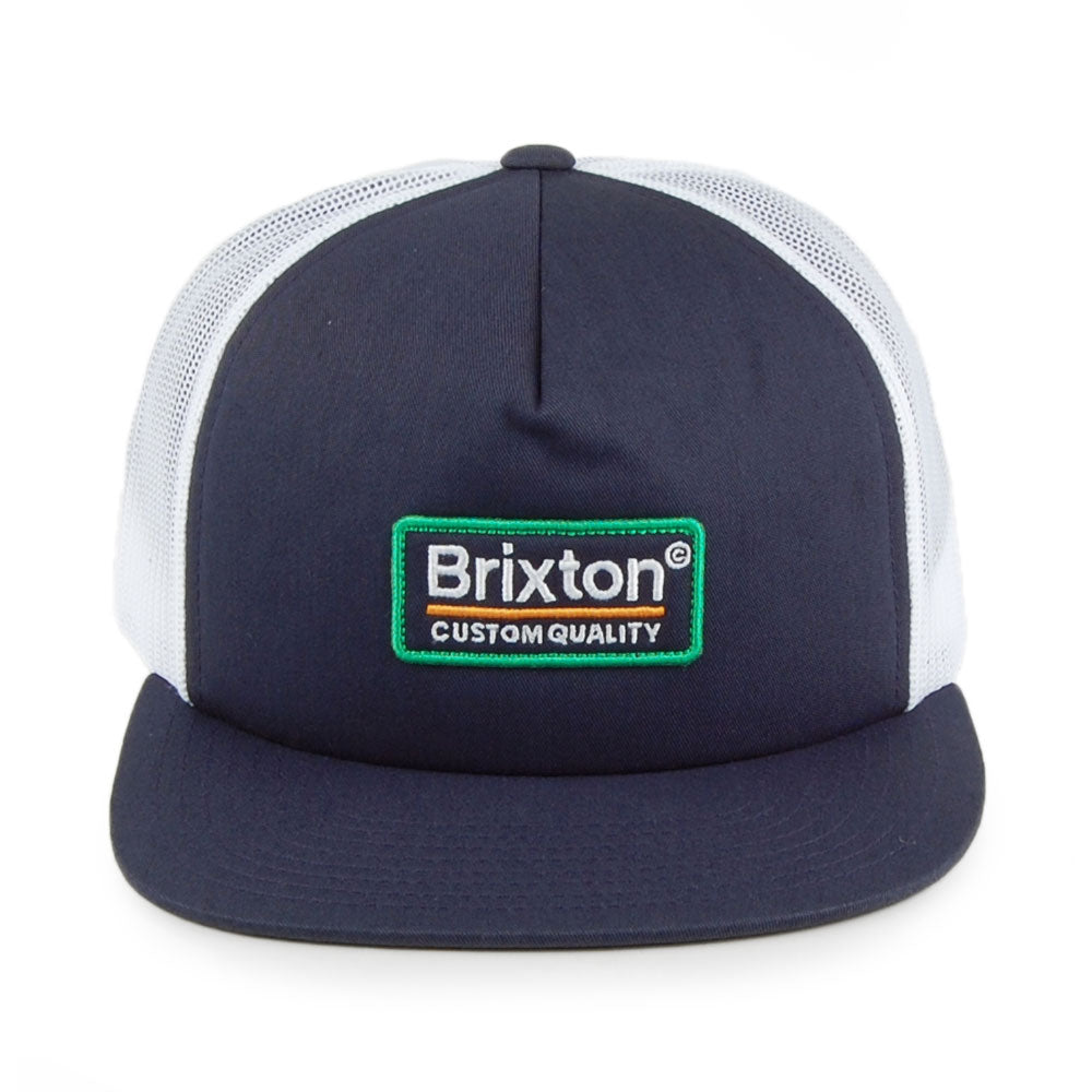 Gorra Trucker Palmer Mesh de Brixton - Azul-Blanco