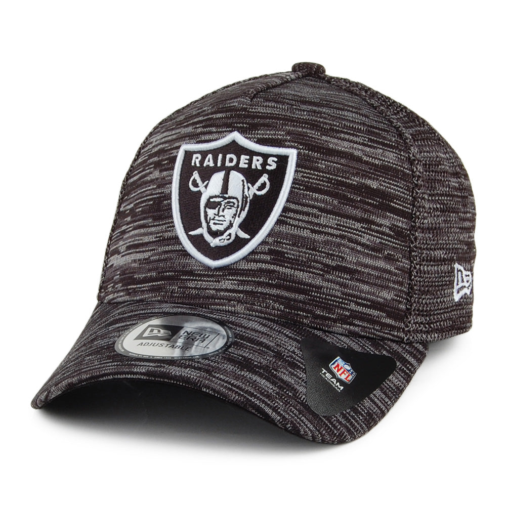 Gorra de béisbol 9FORTY A-Frame Engineered Fit Las Vegas Raiders de New Era - Mezcla de Negros