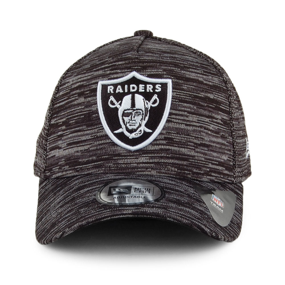 Gorra de béisbol 9FORTY A-Frame Engineered Fit Las Vegas Raiders de New Era - Mezcla de Negros