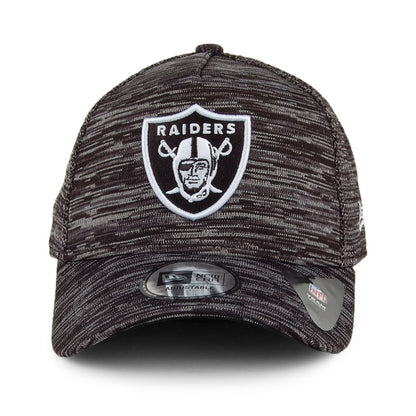 Gorra de béisbol 9FORTY A-Frame Engineered Fit Las Vegas Raiders de New Era - Mezcla de Negros