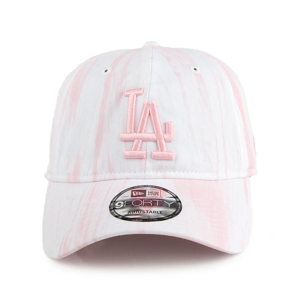 Gorra de béisbol 9FORTY Tie Dye Pastel L.A. Dodgers de New Era - Rosa-Blanco