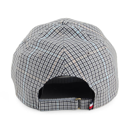 Gorra de béisbol Tommy Patch a cuadros de Tommy Hilfiger - Blanco-Negro