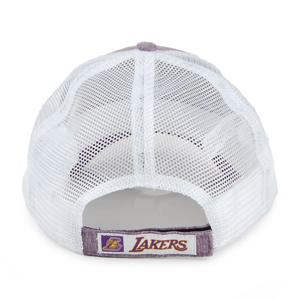 Gorra Trucker 9FORTY NBA Summer League L.A. Lakers de New Era - Morado-Blanco