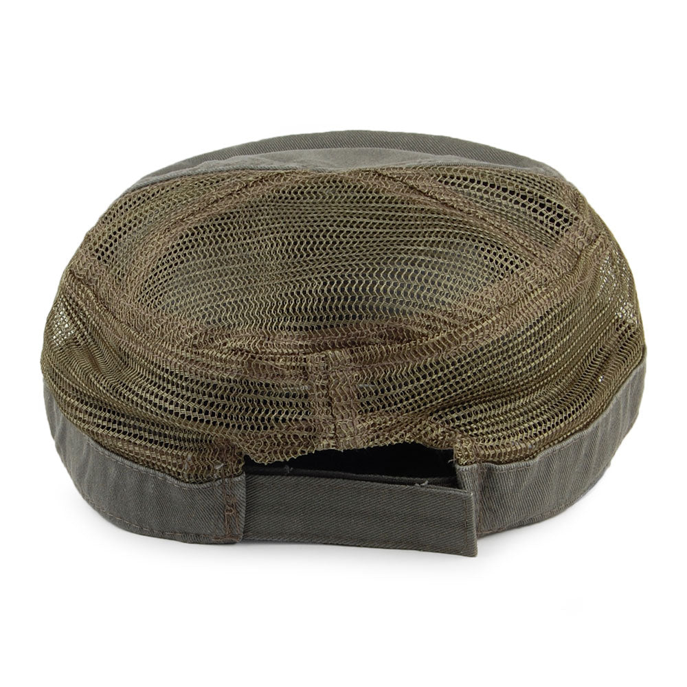 Gorra militar unisex Oak Mesh Cotton de Dorfman Pacific - Verde Oliva