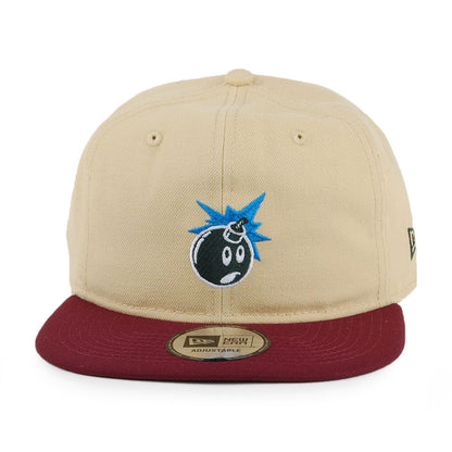 Gorra Snapback Keen New Era de The Hundreds - Amarillo-Burdeos