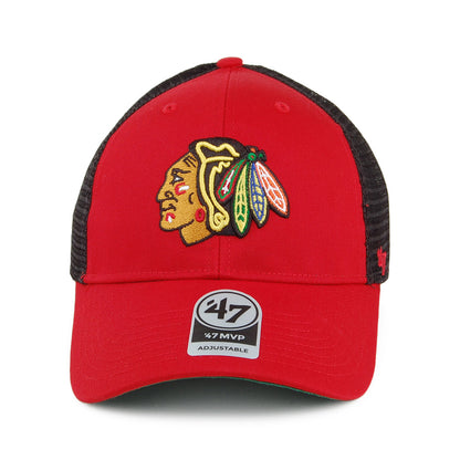 Gorra Trucker NHL Branson MVP Chicago Blackhawks de 47 Brand - Rojo