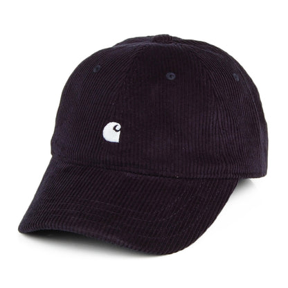 Gorra de béisbol Harlem de pana de Carhartt WIP - Azul Oscuro