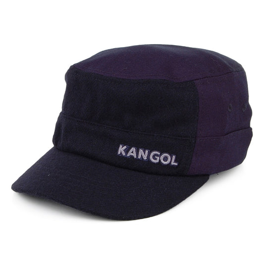 Gorra militar texturado de lana de Kangol - Azul Marino