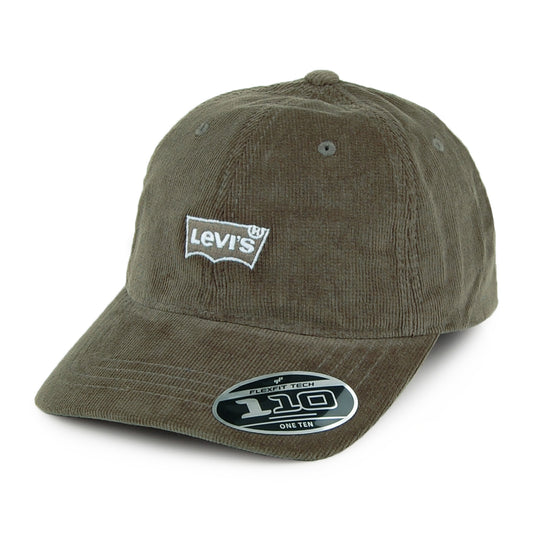 Gorra de béisbol Batwing Flexfit de pana de Levi's - Kaki