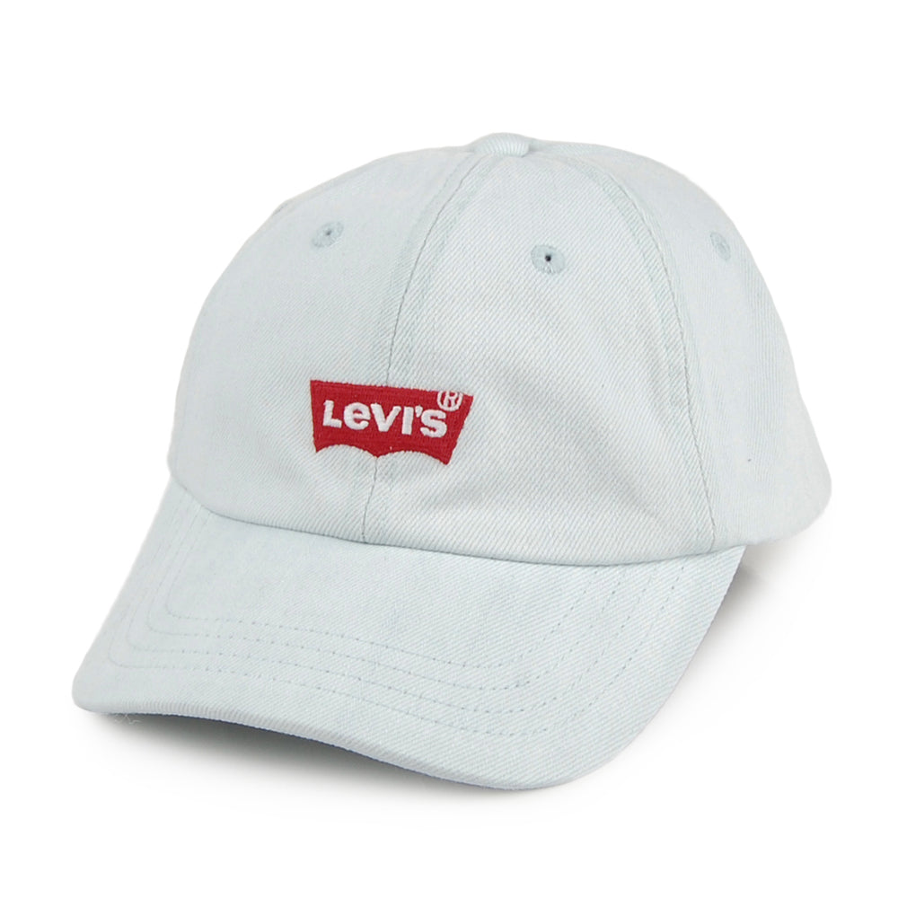 Gorra de béisbol Mid Batwing de tejido vaquero de Levi's - Azul Claro