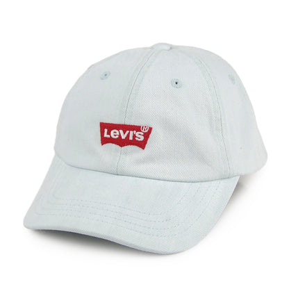 Gorra de béisbol Mid Batwing de tejido vaquero de Levi's - Azul Claro