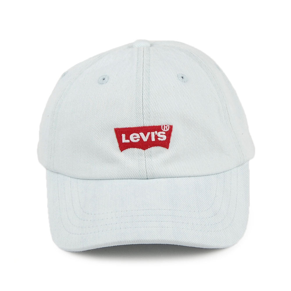 Gorra de béisbol Mid Batwing de tejido vaquero de Levi's - Azul Claro