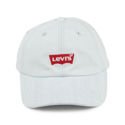 Gorra de béisbol Mid Batwing de tejido vaquero de Levi's - Azul Claro