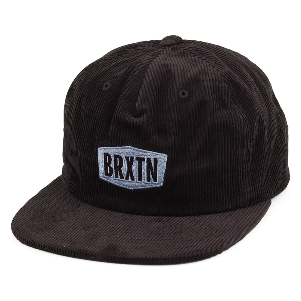 Gorra Snapback Malt MP de pana de Brixton - Negro