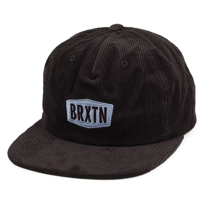Gorra Snapback Malt MP de pana de Brixton - Negro