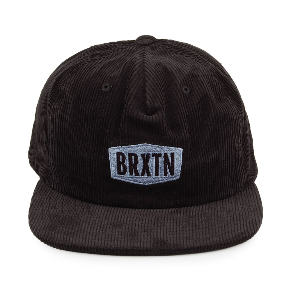 Gorra Snapback Malt MP de pana de Brixton - Negro