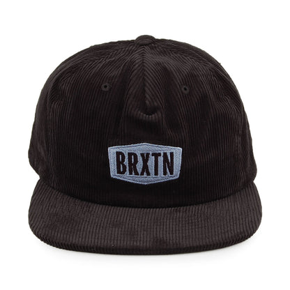 Gorra Snapback Malt MP de pana de Brixton - Negro
