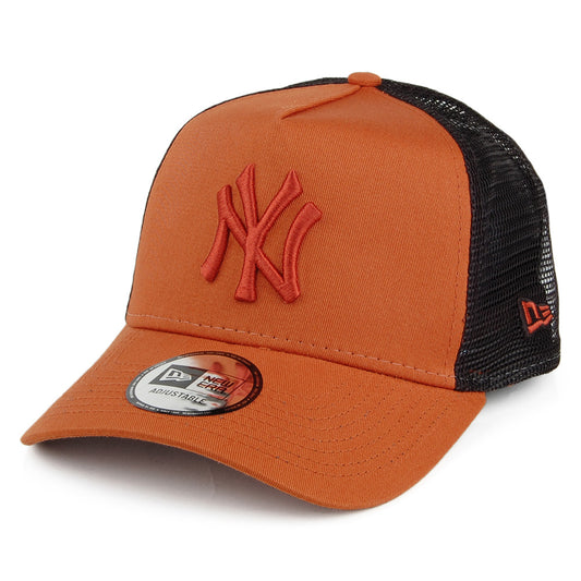 Gorra Trucker A-Frame MLB New York Yankees de New Era - Ladrillo-Negro