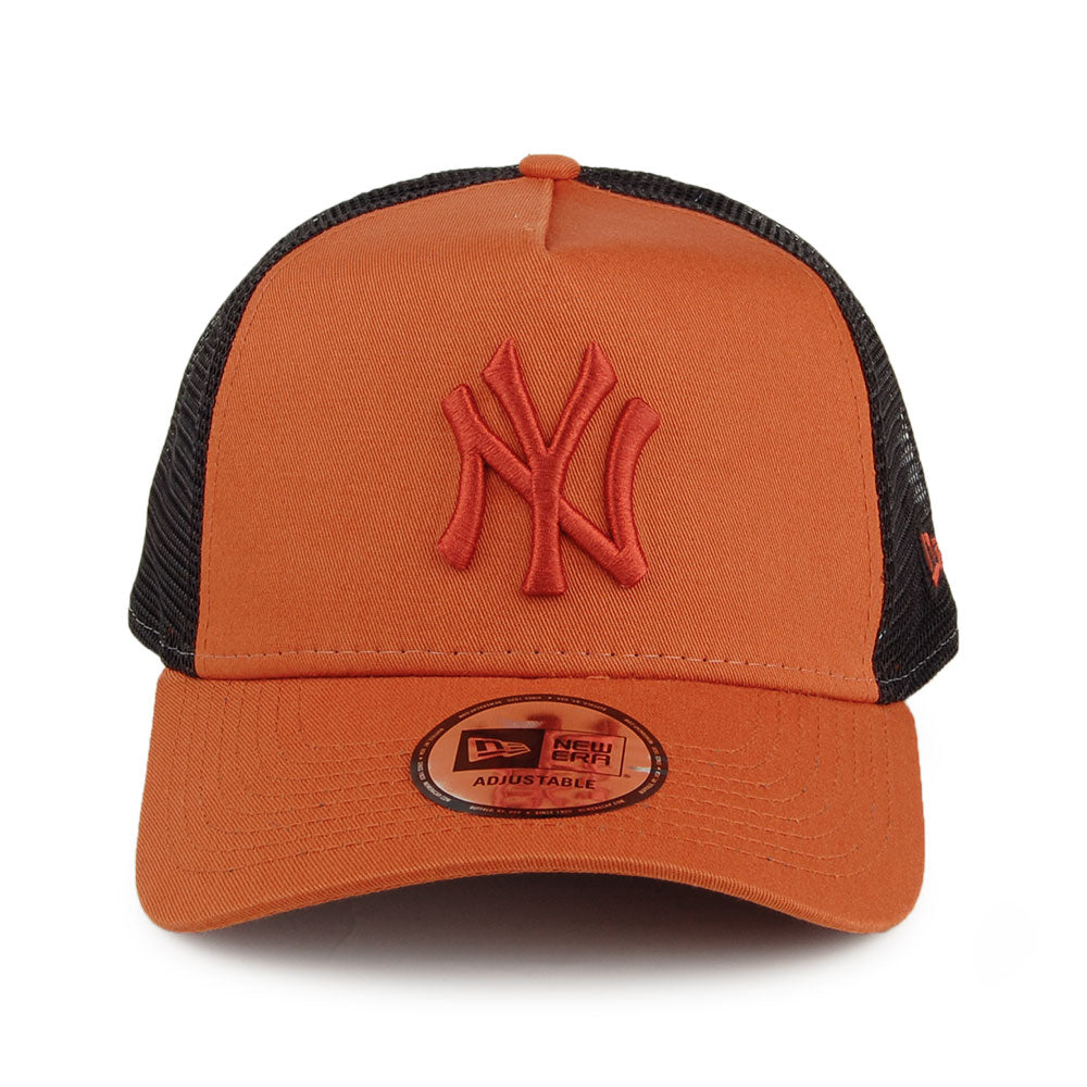 Gorra Trucker A-Frame MLB New York Yankees de New Era - Ladrillo-Negro