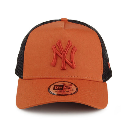 Gorra Trucker A-Frame MLB New York Yankees de New Era - Ladrillo-Negro